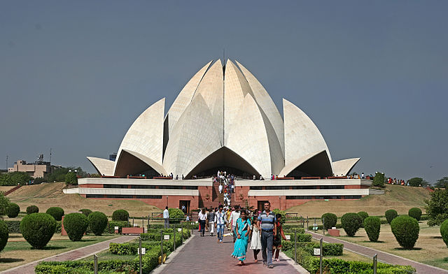 Lotus temple Visit during Delhi Local Sightseeing Trip by cab